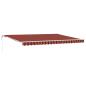Preview: Automatische Einziehbare Markise Orange und Braun 450x350 cm