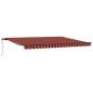 Preview: Automatische Einziehbare Markise Orange und Braun 450x350 cm