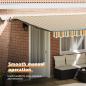 Preview: Ausziehbare Markise Grün und Gelb 450 x 350 cm