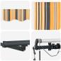 Preview: Automatische Einziehbare Markise mit LED Mehrfarben-Streifen 500x300 cm