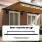 Preview: Automatische einziehbare Markise Multicolor Streifen 500x300 cm