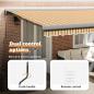 Preview: Automatische einziehbare Markise Multicolor Streifen 500x300 cm