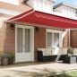 Preview: Automatische einziehbare Markise Rot 500x300 cm, Markisenersatzstoff für 5x3 m Rahmen Rot