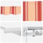 Preview: manuelle einziehbare Markise in Gelb und Orange 500x350 cm