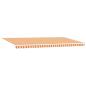 Preview: Manuelle Einziehbare Markise mit LED Gelb und Orange 600x300 cm