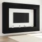 Preview: 12-teiliges TV-Schrank-Set Wandmontiert Schwarz Eichen Holzwerkstoff, Wandmontierte TV-Schränke - 2 Stück, Schwarz Eiche, 30,5x30x90 cm, Hergestellt aus Holzwerkstoff, TV-Schränke 2 Stück Schwarz Eiche 100x30x30 cm Holzwerkstoff