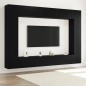 Preview: TV-Schrankset 8 pcs Schwarz Eichen-Optik 100 x 30 x 30 cm