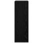 Preview: 8-teiliges TV-Schrankset Wandmontierte schwarze Eiche Spanplatte, Schwarzer Eichen TV-Ständer 80x30x30 cm aus Spanplatte, Wandmontierte TV-Schränke - 2 Stück schwarze Eiche, 30.5x30x90 cm, aus Spanplatte, TV-Schränke 2 Stück schwarze Eiche 100x30x30 cm Sp