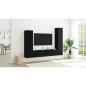 Preview: 4-teiliges TV-Schrank Set Wandmontiert Schwarze Eiche Engineered Wood Produktmanagementsystem