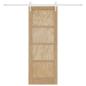 Preview: Schiebetür mit Hardware-Set 73.5x198.5 cm Massivholz Kiefer, Innentür 'ORKDAL'73.5x198.5x4 cm Massivholz Kiefer