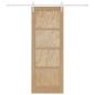 Preview: Schiebetür mit Hardware-Set 78x211 cm Massivholz Kiefer, Innentür 'ORKDAL'78x211x4 cm Massivholz Kiefer