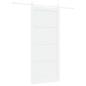 Preview: Schiebetür mit Hardware-Set Weiß 93x211 cm Massivholz Kiefer, Innentür 'ORKDAL'Weiß 93x211x4 cm Massivholz Kiefer