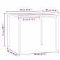 Preview: 3-teiliges Garten Esszimmer Set Massivholz Teak, Outdoor Esstisch 90x90x74.5 cm Massivholz Teak, Stapelbare Gartenstühle 2 Stk Massivholz Teak und Stahl