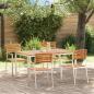 Preview: Garten Essgruppe 5 pcs Massives Teakholz und Edelstahl
