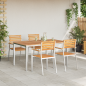 Preview: Garten Essgruppe 5 pcs Massives Teakholz und Edelstahl