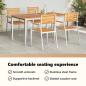 Preview: Garten Essgruppe 5 pcs Massives Teakholz und Edelstahl