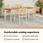 Preview: Garten Essgruppe 5 pcs Massives Teakholz und Edelstahl