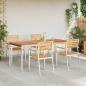 Preview: Garten Essgruppe 5 pcs Massives Teakholz und Edelstahl
