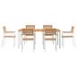 Preview: Garten Essgruppe 7 pcs Massives Teakholz und Edelstahl