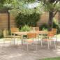 Preview: Garten Essgruppe 7 pcs Massives Teakholz und Edelstahl