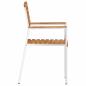 Preview: Stapelbare Gartenstühle 8 stk 54,5x56x89 cm Massivholz Teak, Stapelbare Gartenstühle 4 stk Massivholz Teak und Stahl