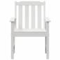 Preview: Garten Essstühle 4 Stück Weiß 65,5x55,5x88 cm HDPE, Garten Essstühle 2 Stück Weiß HDPE