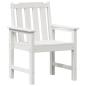 Preview: Garten-Essstühle 6 Teile Weiß 65,5x55,5x88 cm HDPE, Garten-Essstühle 2 Teile Weiß HDPE