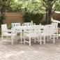 Preview: Garten-Essstühle 6 Teile Weiß 65,5x55,5x88 cm HDPE, Garten-Essstühle 2 Teile Weiß HDPE