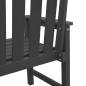 Preview: Garten-Essstühle 6 Stück Schwarz 65,5x55,5x88 cm HDPE, Garten-Essstühle 2 Stück Schwarz HDPE