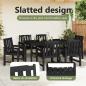 Preview: Garten-Essstühle 6 Stück Schwarz 65,5x55,5x88 cm HDPE, Garten-Essstühle 2 Stück Schwarz HDPE