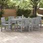 Preview: ARDEBO.de - Garten-Esszimmerstühle 6 Stk Hellgrau 65.5x55.5x88 cm HDPE, Garten-Esszimmerstühle 2 Stk Hellgrau HDPE