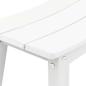 Preview: 3-teiliges Garten Bar Set Weiß HDPE, Bartisch Weiß 55x55x107 cm HDPE, Barhocker 2 Stück Weiß HDPE