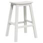 Preview: 3-teiliges Garten Bar Set Weiß HDPE, Bartisch Weiß 55x55x107 cm HDPE, Barhocker 2 Stück Weiß HDPE