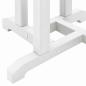 Preview: 3-teiliges Garten Bar Set Weiß HDPE, Bartisch Weiß 55x55x107 cm HDPE, Barhocker 2 Stück Weiß HDPE