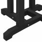 Preview: 3-teiliges Gartenbar Set Schwarz HDPE, Bartisch Schwarz 55x55x107 cm HDPE, Barhocker 2 Stück Schwarz HDPE