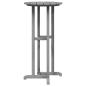 Preview: 3-teiliges Garten Bar Set Hellgrau HDPE, Bartisch Hellgrau 55x55x107 cm HDPE, Barhocker 2 Stück Hellgrau HDPE