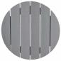 Preview: 3-teiliges Garten Bar Set Hellgrau HDPE, Bartisch Hellgrau 55x55x107 cm HDPE, Barhocker 2 Stück Hellgrau HDPE