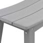 Preview: 3-teiliges Garten Bar Set Hellgrau HDPE, Bartisch Hellgrau 55x55x107 cm HDPE, Barhocker 2 Stück Hellgrau HDPE