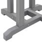 Preview: 3-teiliges Garten Bar Set Hellgrau HDPE, Bartisch Hellgrau 55x55x107 cm HDPE, Barhocker 2 Stück Hellgrau HDPE