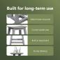 Preview: Garten Bar Set 3 pcs Hellgrau HDPE