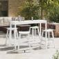 Preview: Garten Bar Set 4 pcs Weiß HDPE