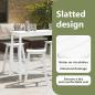 Preview: Garten Bar Set 4 pcs Weiß HDPE