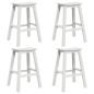 Preview: Garten Bar Set 4 pcs Weiß HDPE