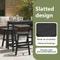 Preview: Garten Bar Set 4 pcs Schwarz HDPE