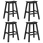 Preview: Garten Bar Set 4 pcs Schwarz HDPE