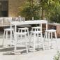 Preview: Garten Bar Set 6 pcs Weiß HDPE