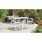 Preview: Garten Bar Set 6 pcs Weiß HDPE