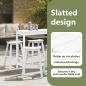 Preview: Garten Bar Set 6 pcs Weiß HDPE