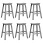 Preview: Garten Bar Set 6 pcs Hellgrau HDPE