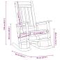 Preview: Garten Schaukelstühle 2 Stück Weiß 70x92x107,5 cm HDPE, Garten Schaukelstuhl Weiß 70x92x108 cm HDPE